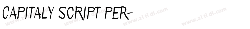 Capitaly Script PER字体转换